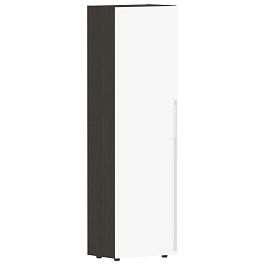 Гардероб узкий СП-064-25-12(L) Белый глянец/Дуб Мореный 600х450х2010 KANON - Фото предпросмотра