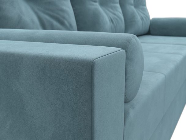 Диван угловой Верона Лайт угол правый (полностью велюр бирюзовый) - Вид 4