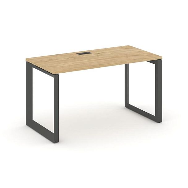 Style Project Next Стол письменный SN-59O.SP-021 Тиквуд Светлый/Металл Антрацит/Черный Заглушка 980*800*750 - Вид 1