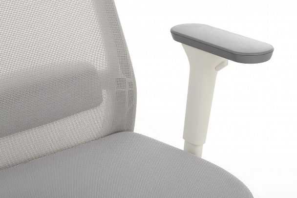 Кресло "RV DESIGN" WORK W-218C светло-серый - Вид 7