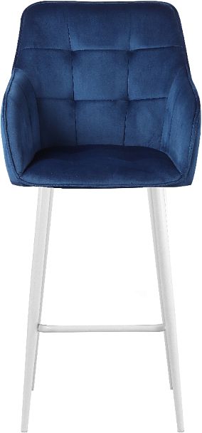 Комплект барных поворотных кресел Мони К, Confetti blue/белый, 2 шт. - Вид 3