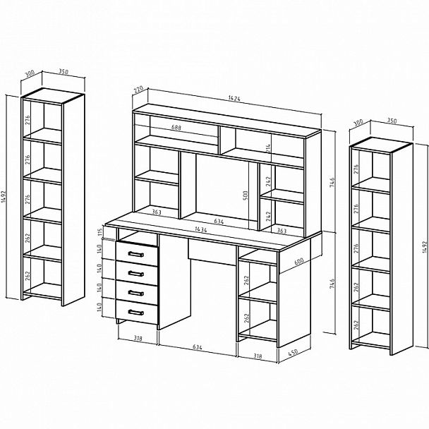 Рабочее место Лайт-8 СН - Вид 2