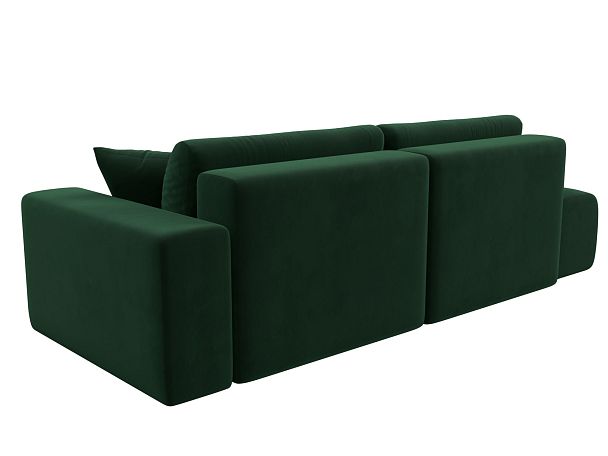 Диван прямой Лига-036 Модерн подлокотник справа Велюр зеленый - Вид 5