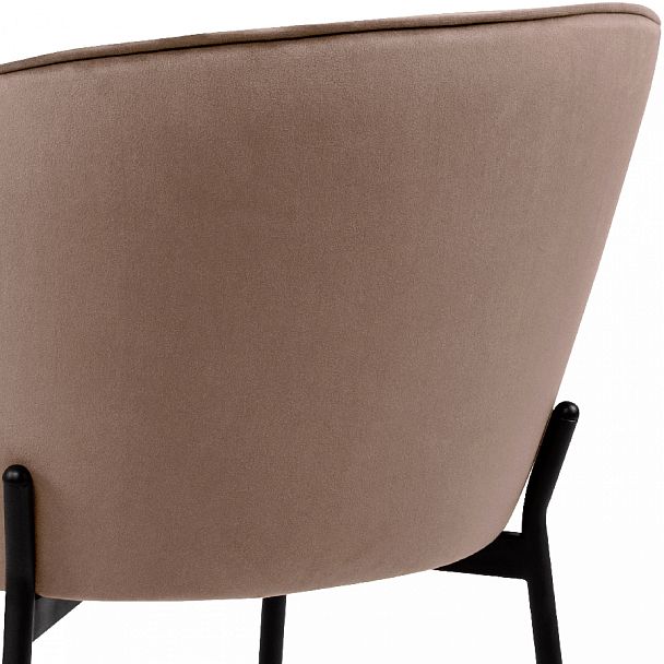 Комплект кухонных стульев Миэль латте велюр/черный, 3 шт. - Вид 10