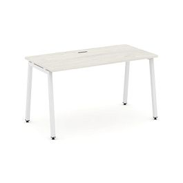 Стайл Проджект Стол письменный SN-4A.SP-003 Дуб Наварра/Металл Белый 1380*600*750 - Фото предпросмотра