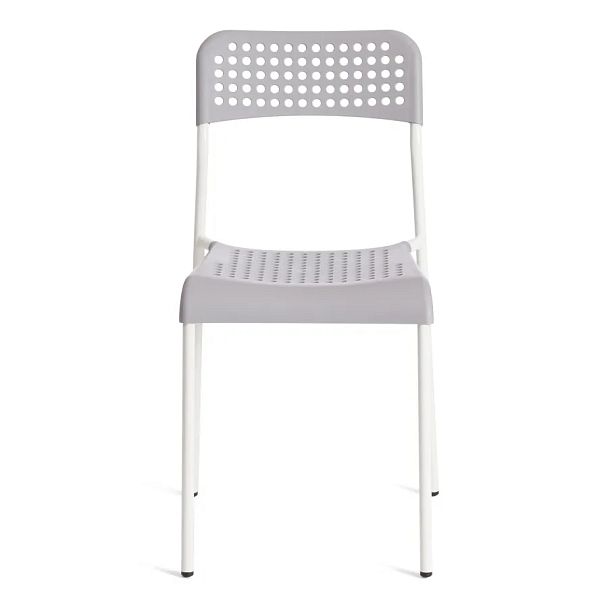 Стул Адде/Adde (мод.C-049)/1 шт. в упаковке, металл/пластик, Grey(серый)/White(белый) разборный - Вид 5