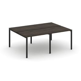 Concept Рабочая станция на 4 места CN.DRS-005 Дуб Мали/Металл Черный 1960*1480*750 - Фото предпросмотра