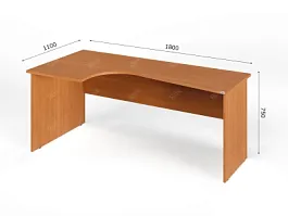 ЛАЙТ / LIGHT RLG005-18x11L Угловой стол 180x110x75 Вишня - Фото предпросмотра