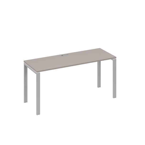 Стол письменный на металлокаркасе UNO A4 А4 Б1 005 БП мокко премиум / металлокаркас серый - Вид 1