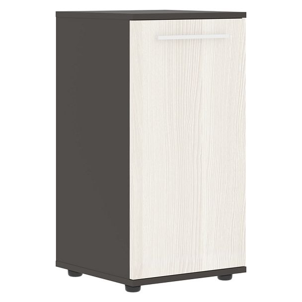 Шкаф малый узкий ELCS 42.1 Ясень Траун/Белый/Мокко 426х430х832 EDIS - Вид 1