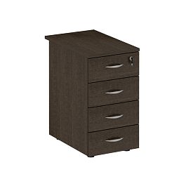 Тумба приставная для компактных столов 4-ящичная с замком Формула ФР 207 венге темный - Фото предпросмотра