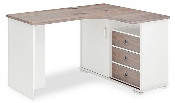 Стол письменный Домино СР-145С Белый/Нельсон правый - Вид 1