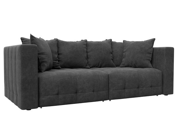 Диван прямой Лига-052 НПБ Велюр серый - Вид 1