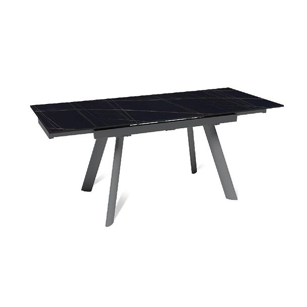 Стол раскладной Stone (120+30+30), керамика матовая Black Gold - Вид 5