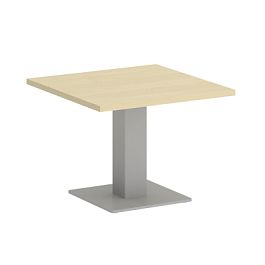 Home Office Стол журнальный квадратный VR.SP-5-60.2G Клён/Серый металл 600*600*450 - Фото предпросмотра