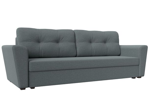 Диван прямой Амстердам Лайт Рогожка серый - Вид 1