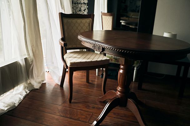 Стол деревянный раскладной Лорель D90 Миланский орех - Вид 14