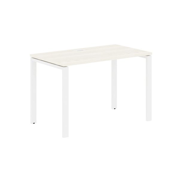 Стол прямой EUST 1167 Ясень Траун/Белый 1160х670х750 EDIS - Вид 1