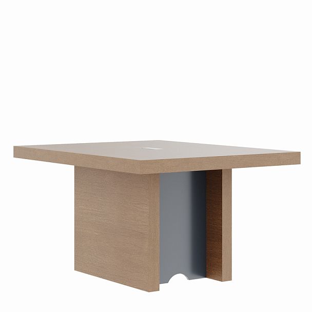 Брифинг-приставка / Элемент стола переговоров Concept 140x110x76 дуб капучино - Вид 1