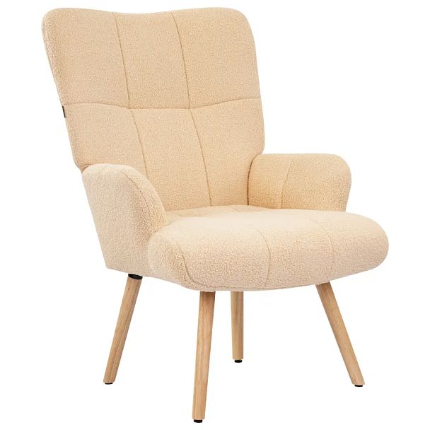 Кресло BRABIX "Soft LC-305", фактурная ткань букле (экомех), кремовое, 533146 - Вид 2