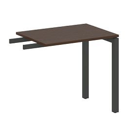 Metal System Quattro Приставной элемент на П-образном м/к 50БП.ПР-2 Венге/Антрацит металл 800*600*750 - Фото предпросмотра