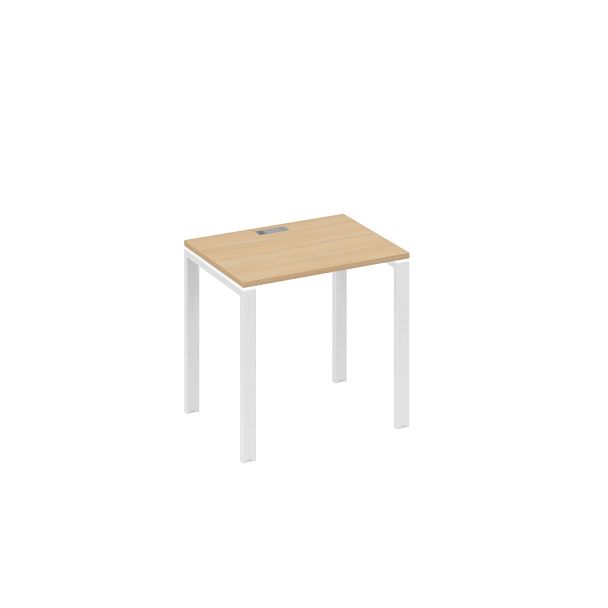 Стол письменный на металлокаркасе UNO A4 А4 Б1 001 БП натуральный дуб / металлокаркас белый - Вид 1