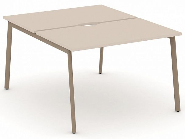 Рабочая станция на 2 места " ESTETICA" ES.D.RS-2.2-VP Капучино - Вид 1