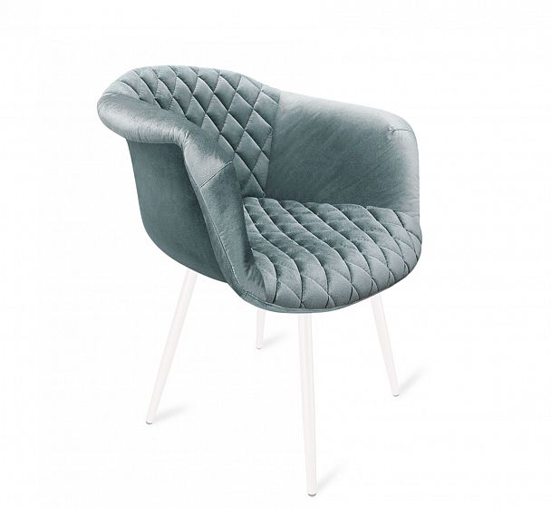 Стул Sheffilton SHT-ST31-C4/S95-1 аквамарин/белый муар - Вид 2