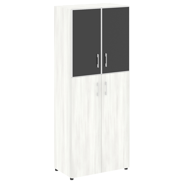 Yalta Шкаф LT.ST-1.7 R black Снежная патина/Стекло black 800*450*1987 - Вид 1