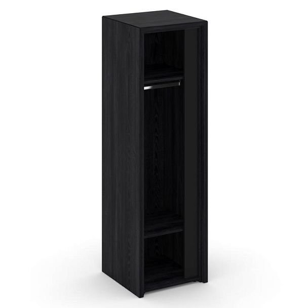 Корнер Гардероб узкий левый COR.GB-2 (L) Каштан Тоскана/Черный 600*600*2000 - Вид 2