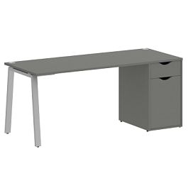Home Office Стол письменный VR.SP-3-178.1.A Металлик/Серый металл 1780*720*750 - Фото предпросмотра