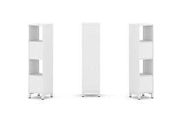 Стайл Проджект Набор стеллажа 1 сторон., 4 яр. SN.NS-411 Белый/Металл Белый 387*400*1615 - Фото предпросмотра