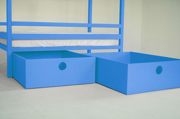 Кровать Дрима Box, голубой - Вид 4