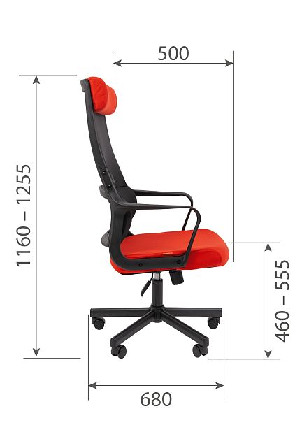 Кресло CHAIRMAN 590, ткань/сетка, черный - Вид 6