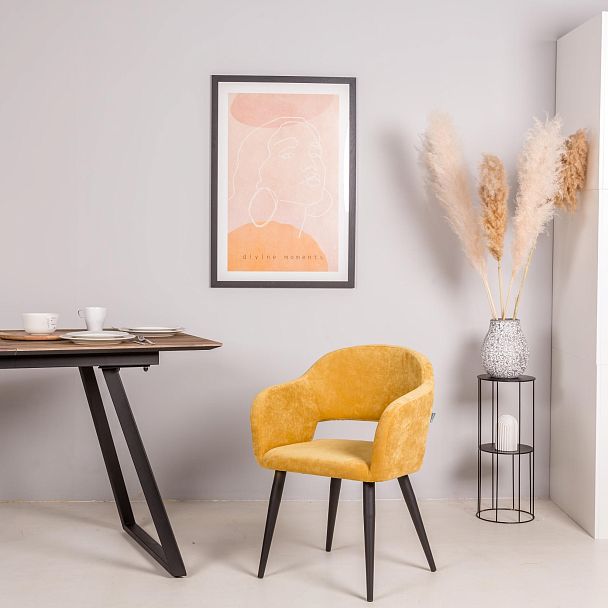 Кресло Oscar Жёлт/Чёрный - Вид 7