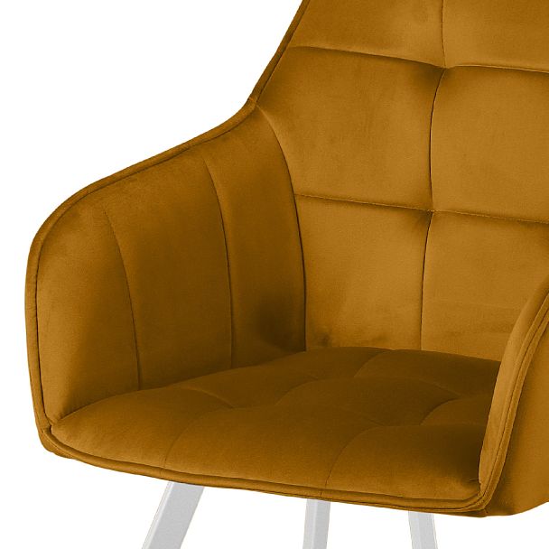 Комплект кресел поворотных Мони, Confetti chai tea/белый, 2 шт. - Вид 8