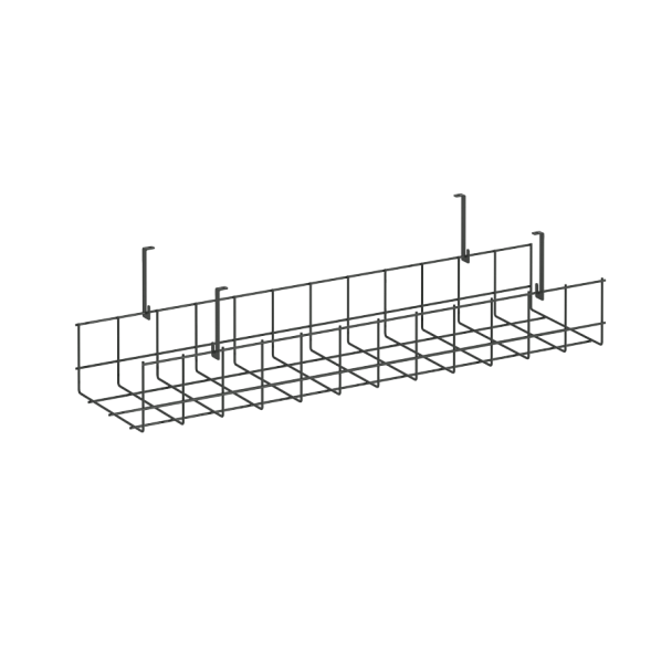 Кабель-канал сетчатый широкий KK-S-60 Металл Антрацит 605*181*154 - Вид 1