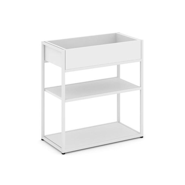 Rift Стеллаж металлический низкий приставной RF.STM-011 Белый Бриллиант/Металл Белый 596*350*750 - Вид 1
