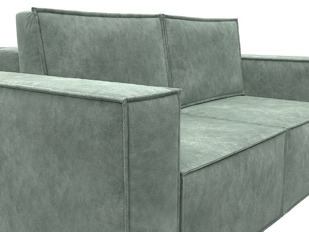 Диван прямой Куба мини Велюр зеленый - Вид 4