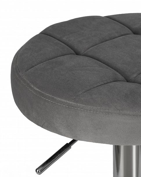Табурет барный DOBRIN BRUNO (серый велюр (MJ9-75)) - Вид 3