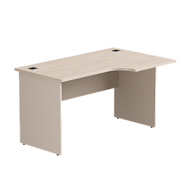 Стол эргономичный правый Everprof EVO опоры ЛДСП 1380х670(870)x755 мм Дуб Соната/Кашемир - Фото предпросмотра