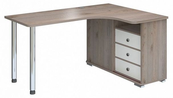 Стол письменный Домино нельсон СР-165СМ Белый/Нельсон правый - Вид 1