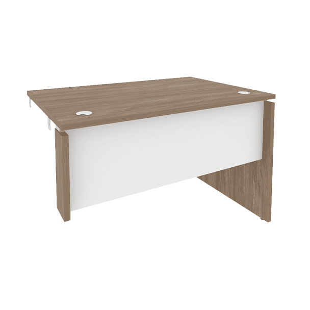 Onix Стол-приставка правый к опорным элементам O.SPR-2.8 (R) Дуб аризона/Белый бриллиант 1180*800*750 - Вид 1
