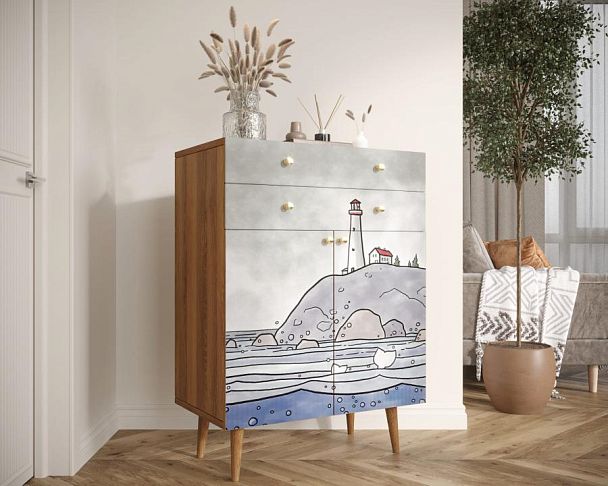 Комод Berber большой арт BB12/Print_51 - Вид 3