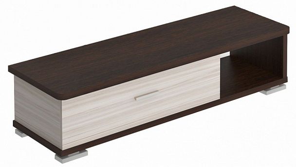 Тумба комбинированная Домино СБ-40/1-ПВК Венге/Карамель - Вид 1