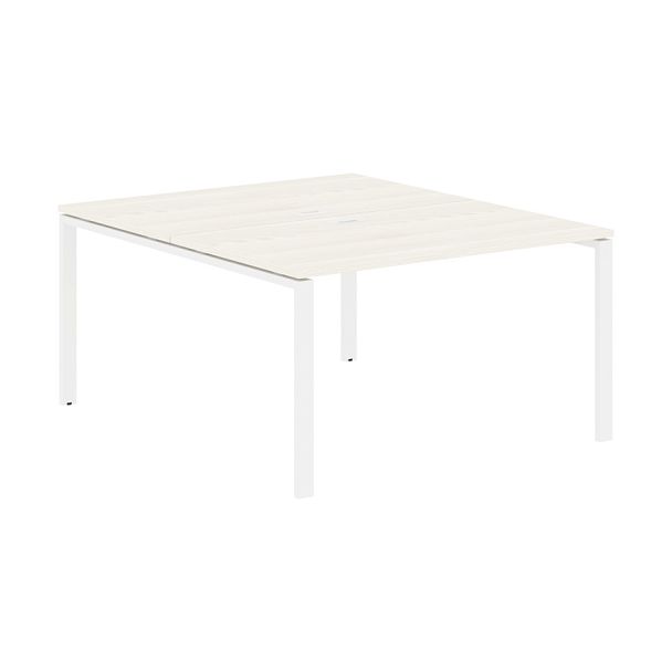 Стол 2-х местный EUWST 1316 Ясень Траун/Белый 1360х1606х750 EDIS - Вид 1