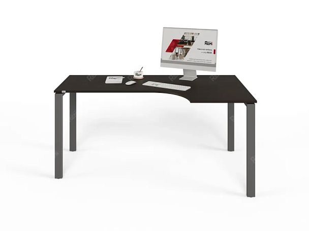 ЛАЙТ / LIGHT RLG016-14x9R Угловой стол 160x90x75 Венге - Вид 3