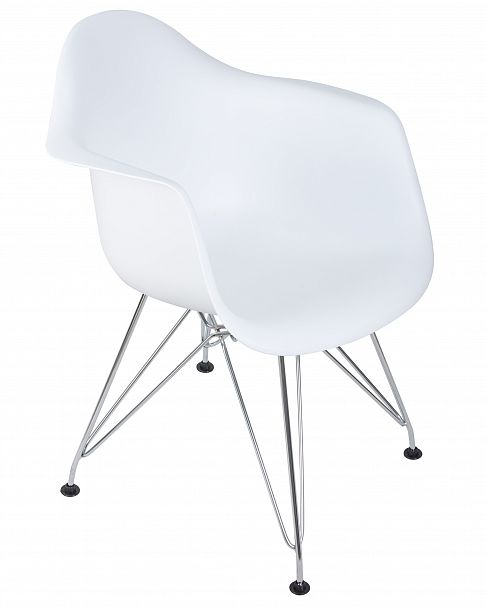 Стул обеденный DOBRIN DAW CHROME (ножки хром, цвет сиденья белый) - Вид 7