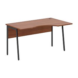 Стол прямой СА-2P(R) Орех Французский/Антрацит 1400х900х755 IMAGO PLUS - Фото предпросмотра