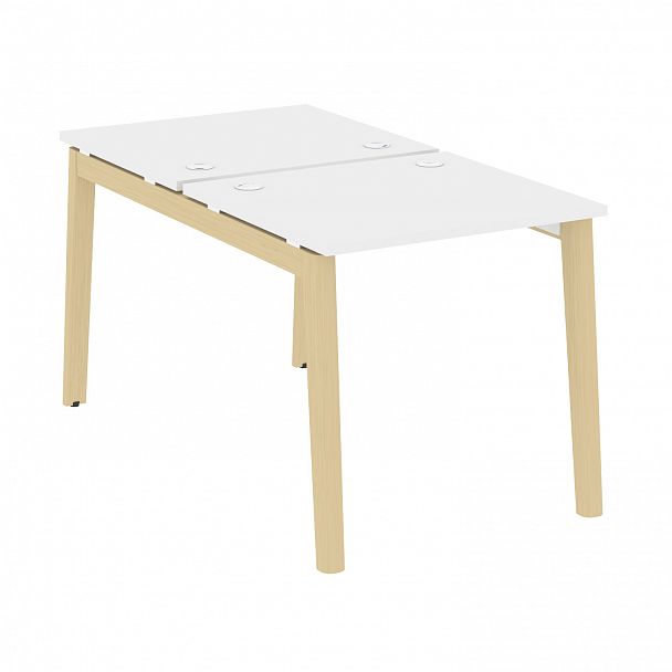 Рабочая станция "Onix wood" OW.D.RS-2.0.7 белый/дуб светлый - Вид 1